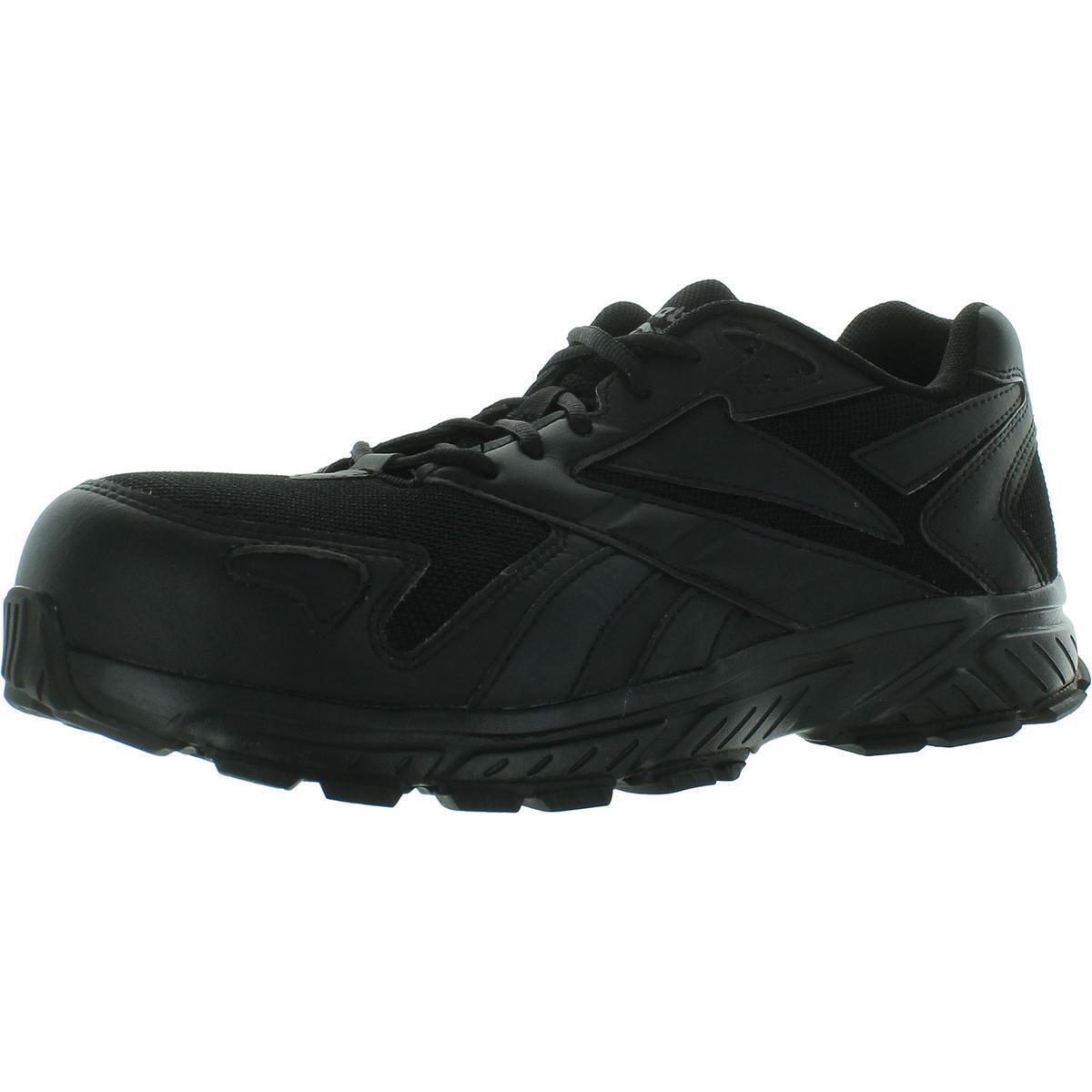 Reebok Mens Hyperium Work Mesh Sneakers Steel Toe Work Safety Shoes Bhfo 8396 - Black