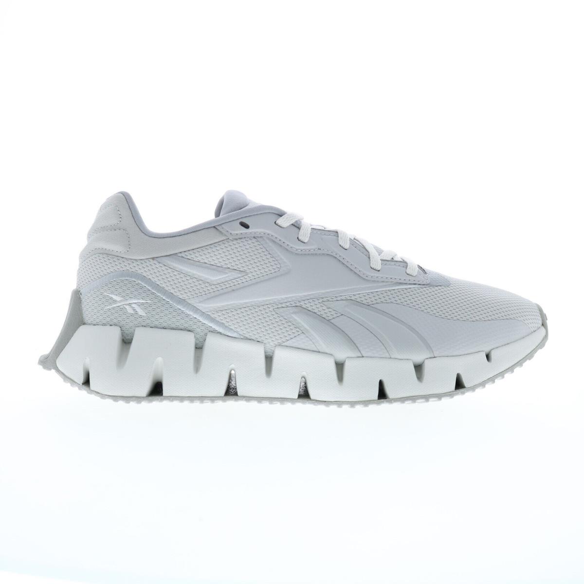 Reebok Zig Dynamica 4 Womens Gray Canvas Lace Up Lifestyle Sneakers Shoes