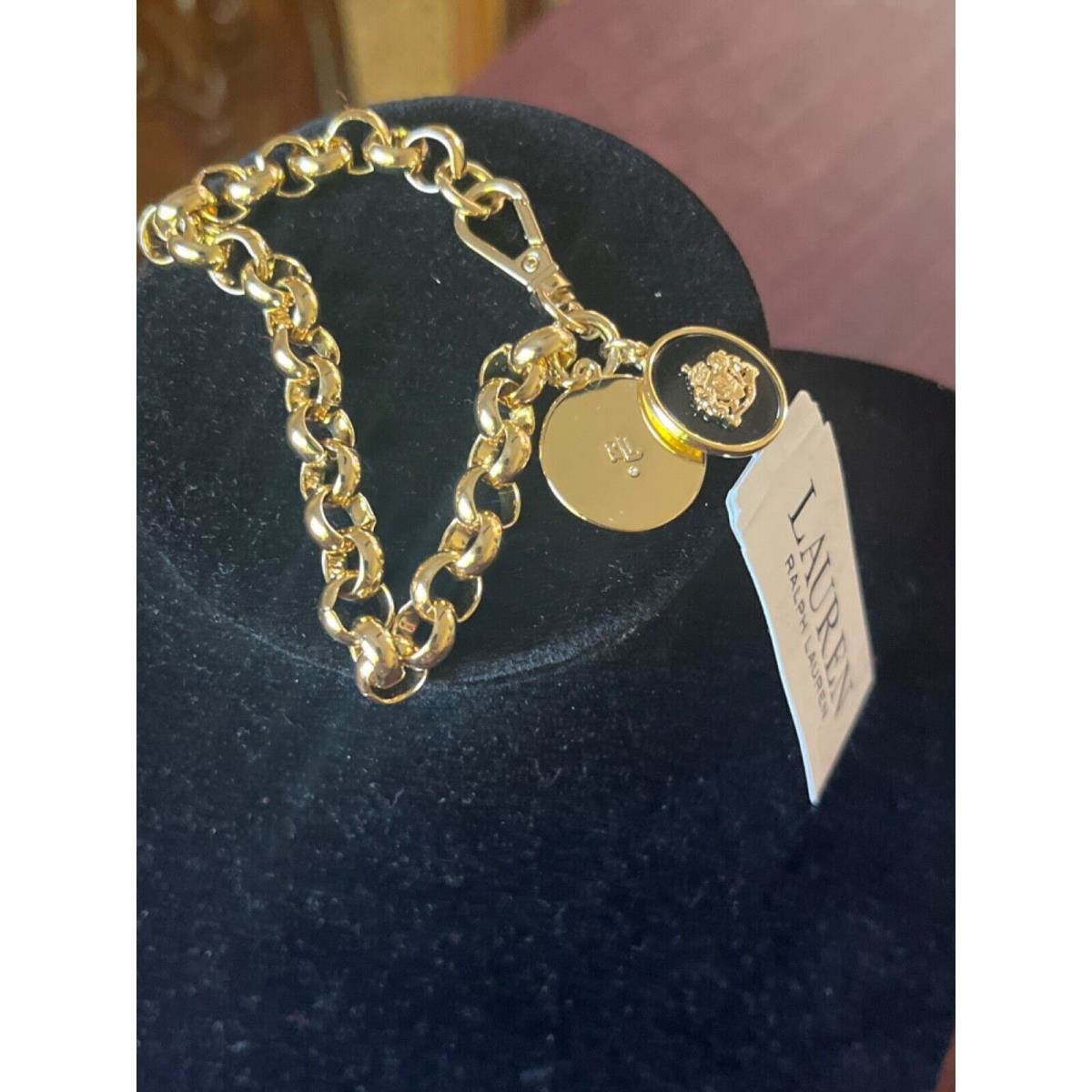 Lauren Ralph Lauren Jewelry Select 50+ Necklace Earring Bracelet $35-$98 Bracelet, Black Tartan Flex, Gold, 7.25 `