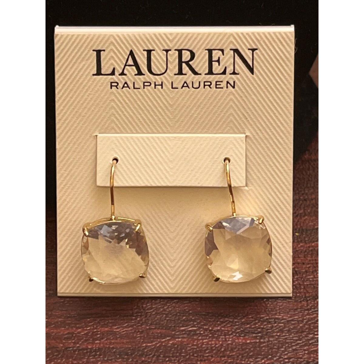 Lauren Ralph Lauren Jewelry Select 50+ Necklace Earring Bracelet $35-$98 Earring, Clear Stone Drop, Pierced