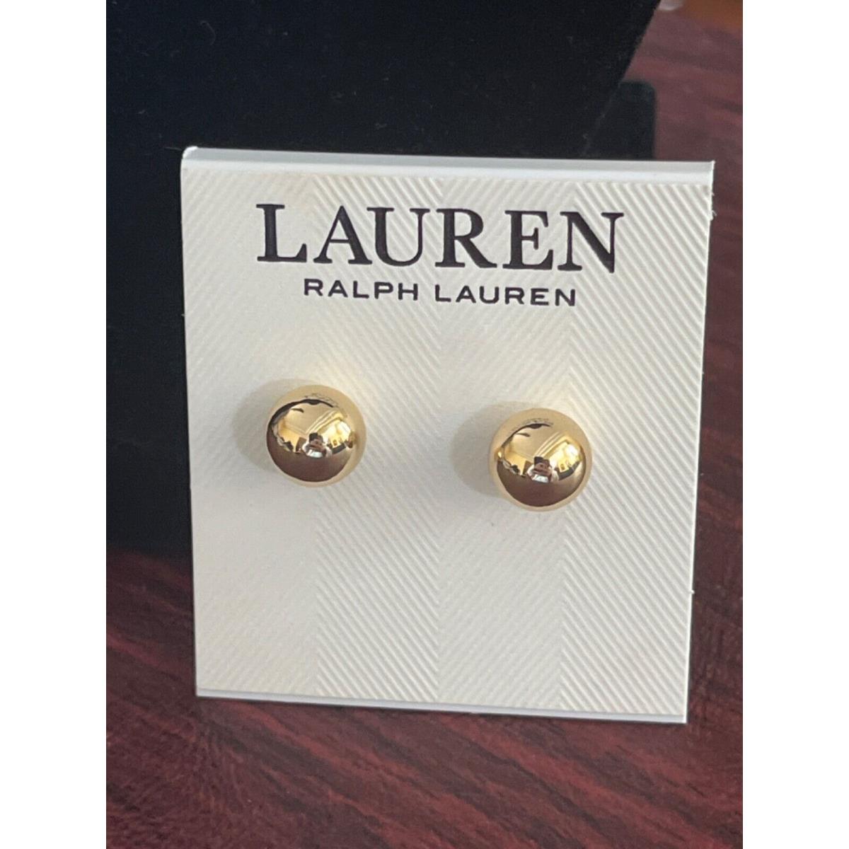 Lauren Ralph Lauren Jewelry Select 50+ Necklace Earring Bracelet $35-$98 Earring, Round Gold Ball, Stud, Pierced