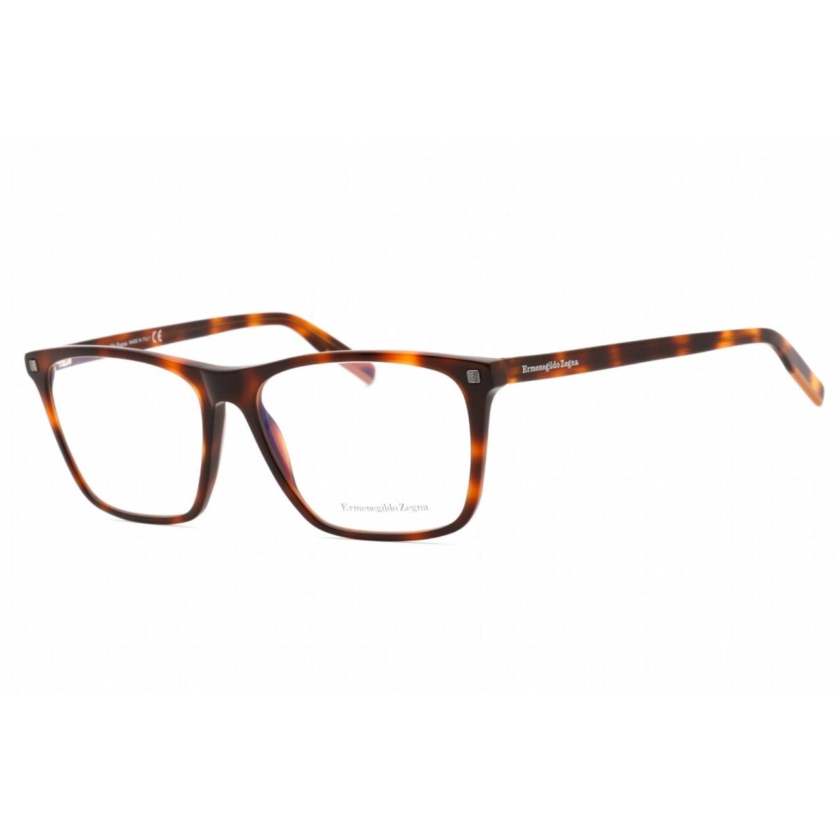 Ermenegildo Zegna Men`s Eyeglasses Dark Havana Rectangular Plastic EZ5215 052