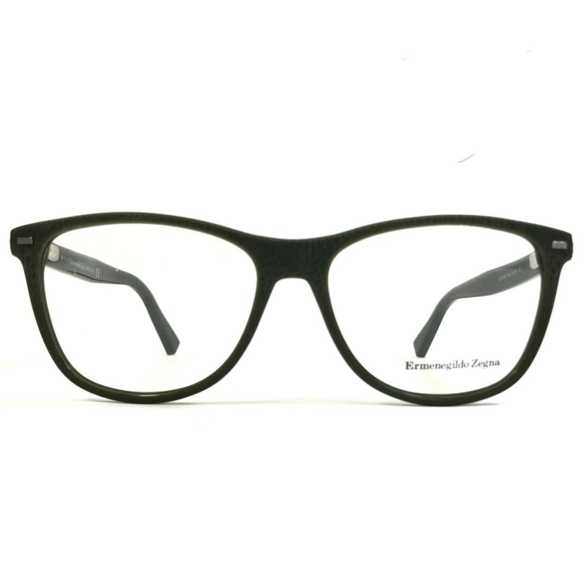 Ermenegildo Zegna Eyeglasses Frames EZ5055 098 Textured Green Square 54-15-145