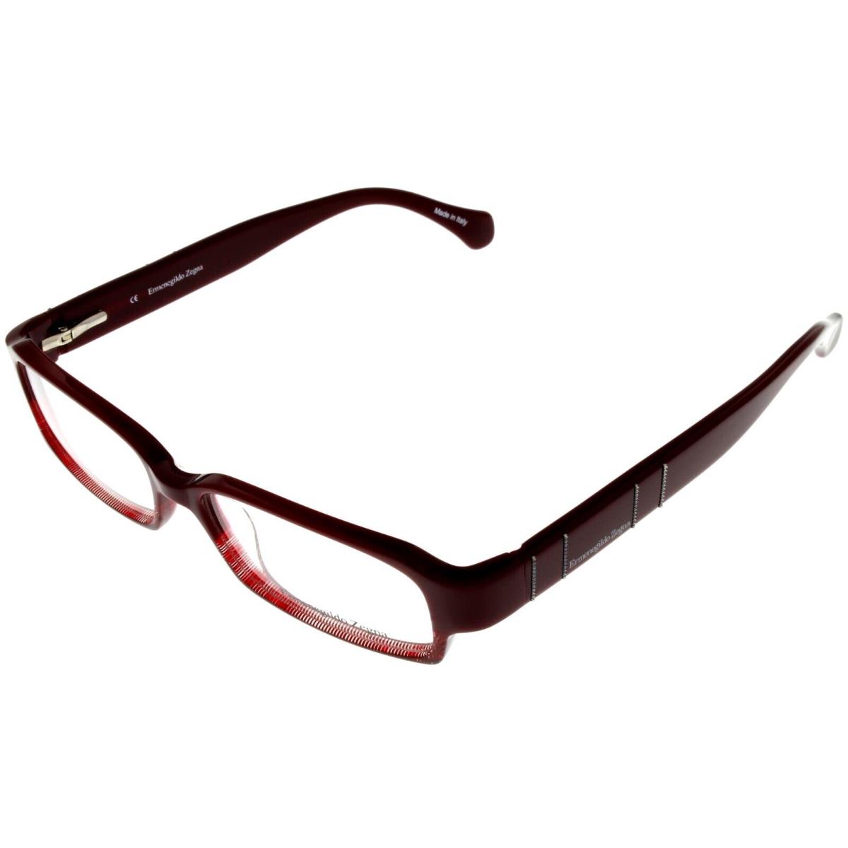 Ermenegildo Zegna Eyeglasses Frame Unisex Rectangular VZ3504 09M8 Red