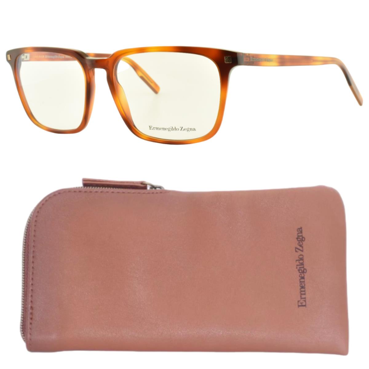 Ermenegildo Zegna EZ5201 053 Blonde Tortoise Square Full Rim Mens Frame