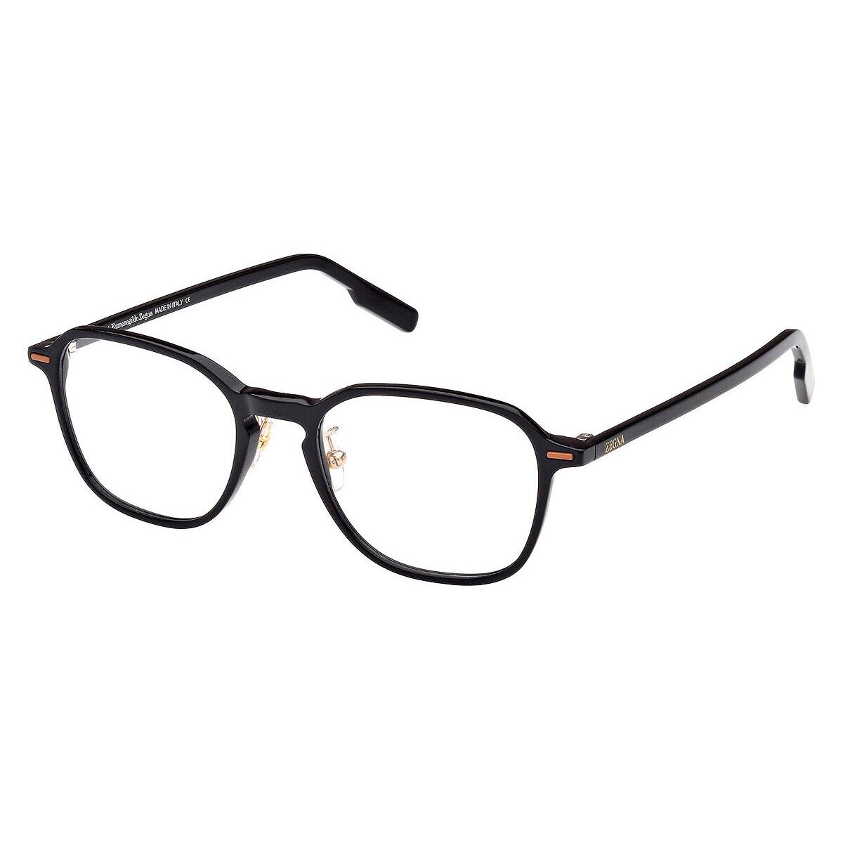 Ermenegildo Zegna EZ5255-H Eyeglasses Men Shiny Black 52mm