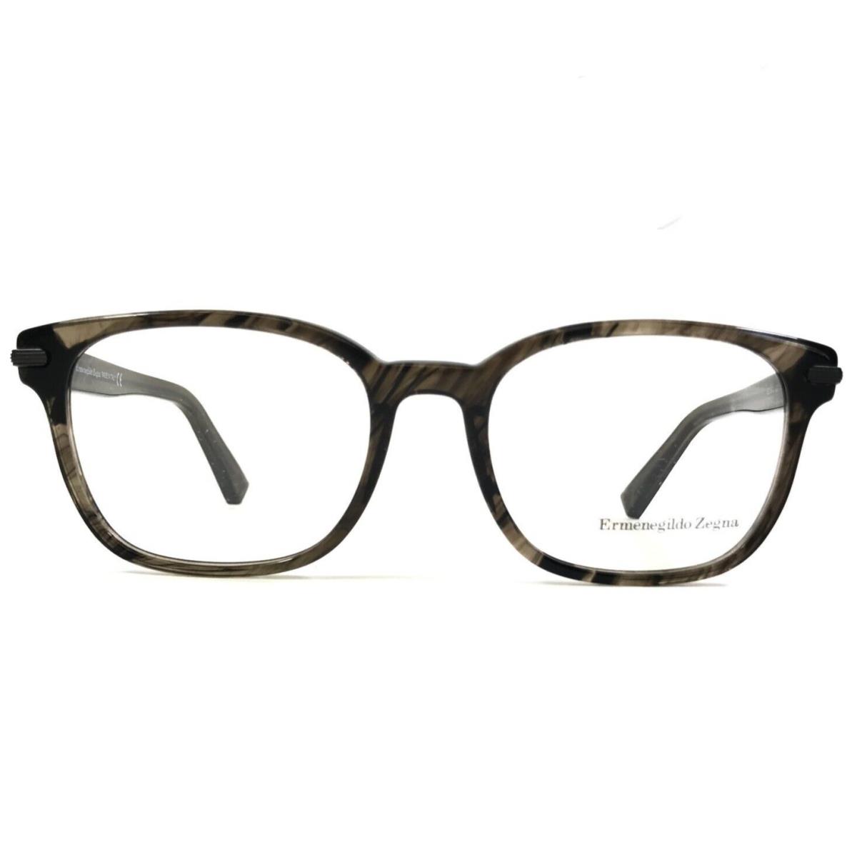 Ermenegildo Zegna Eyeglasses Frames EZ 5032 020 Brown Square Full Rim 51-18-145