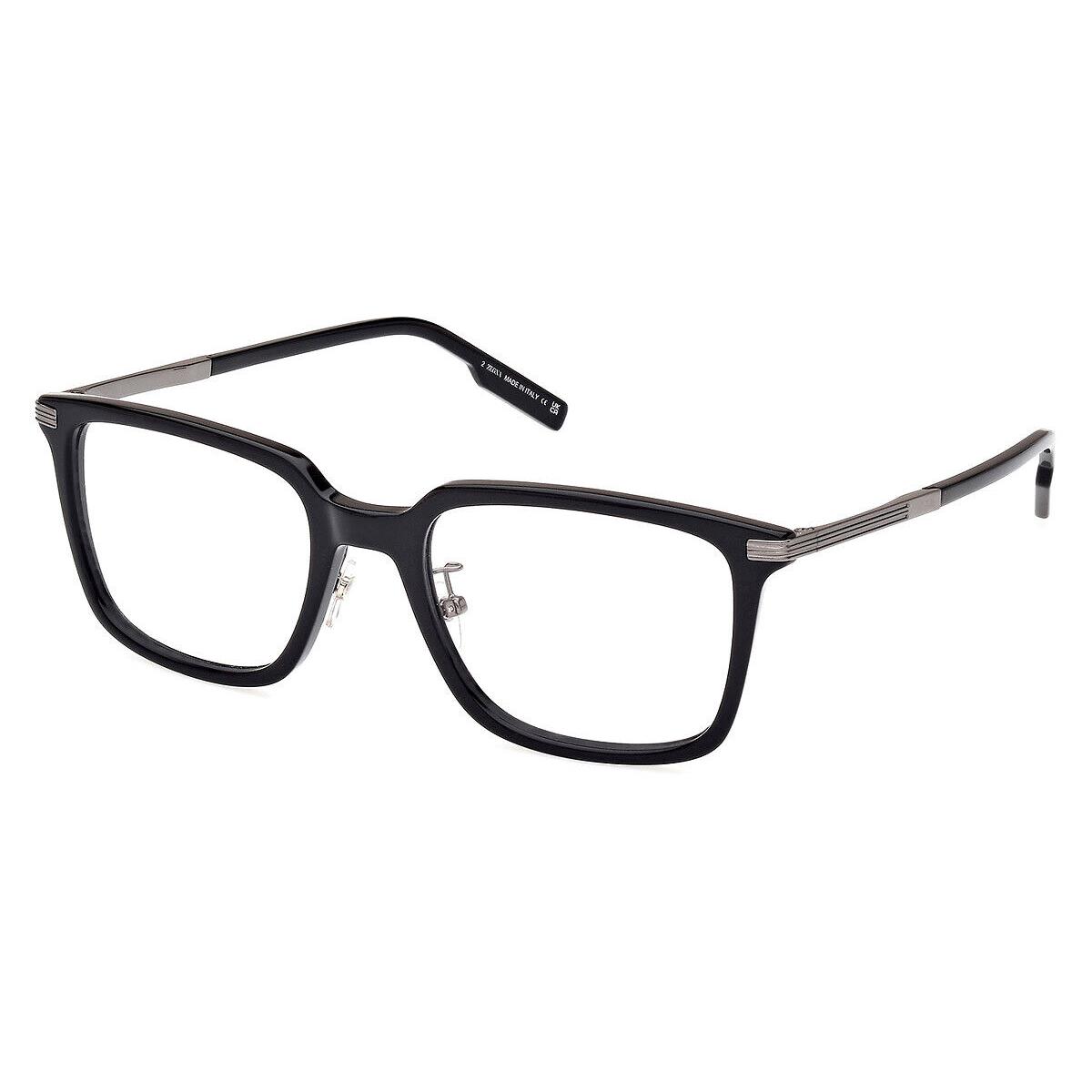 Ermenegildo Zegna EZ5265-H Eyeglasses Shiny Black/gunmetal