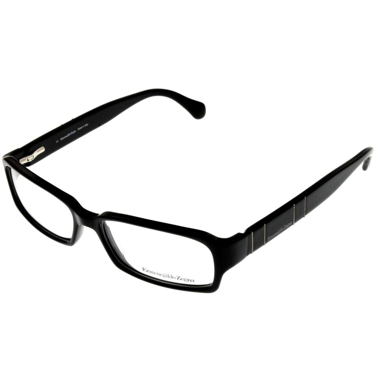 Ermenegildo Zegna Eyeglasses Frame Unisex Rectangular VZ3504 700 Black