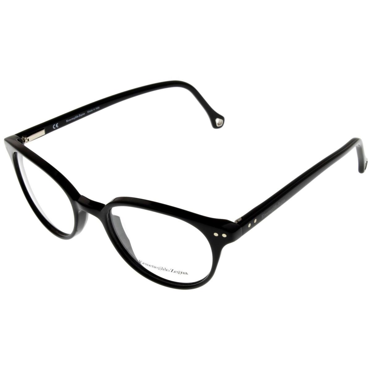 Ermenegildo Zegna Eyewear Frame Black Unisex VZ3593 0700 Round