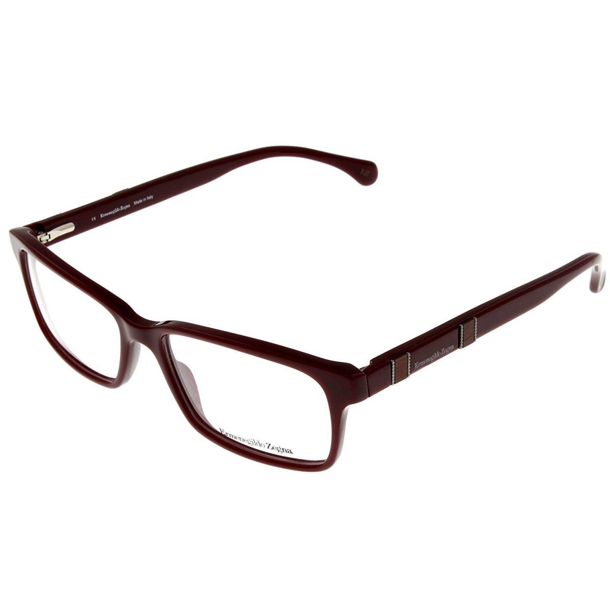 Ermenegildo Zegna Unisex Eyewear Frame Burgundy VZ3537 9FH Rectangular