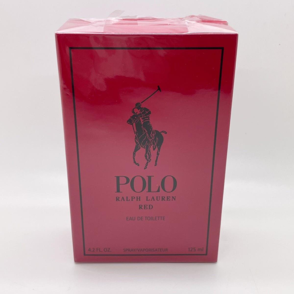 Polo Red by Ralph Lauren 4.2 oz / 125 ml Eau De Toilette Spray Blemished