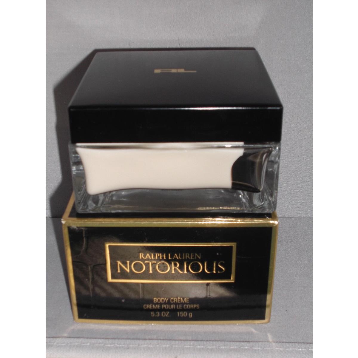 Ralph Lauren Notorious Body Creme 5.3oz Unsealed Boxed 5.3oz