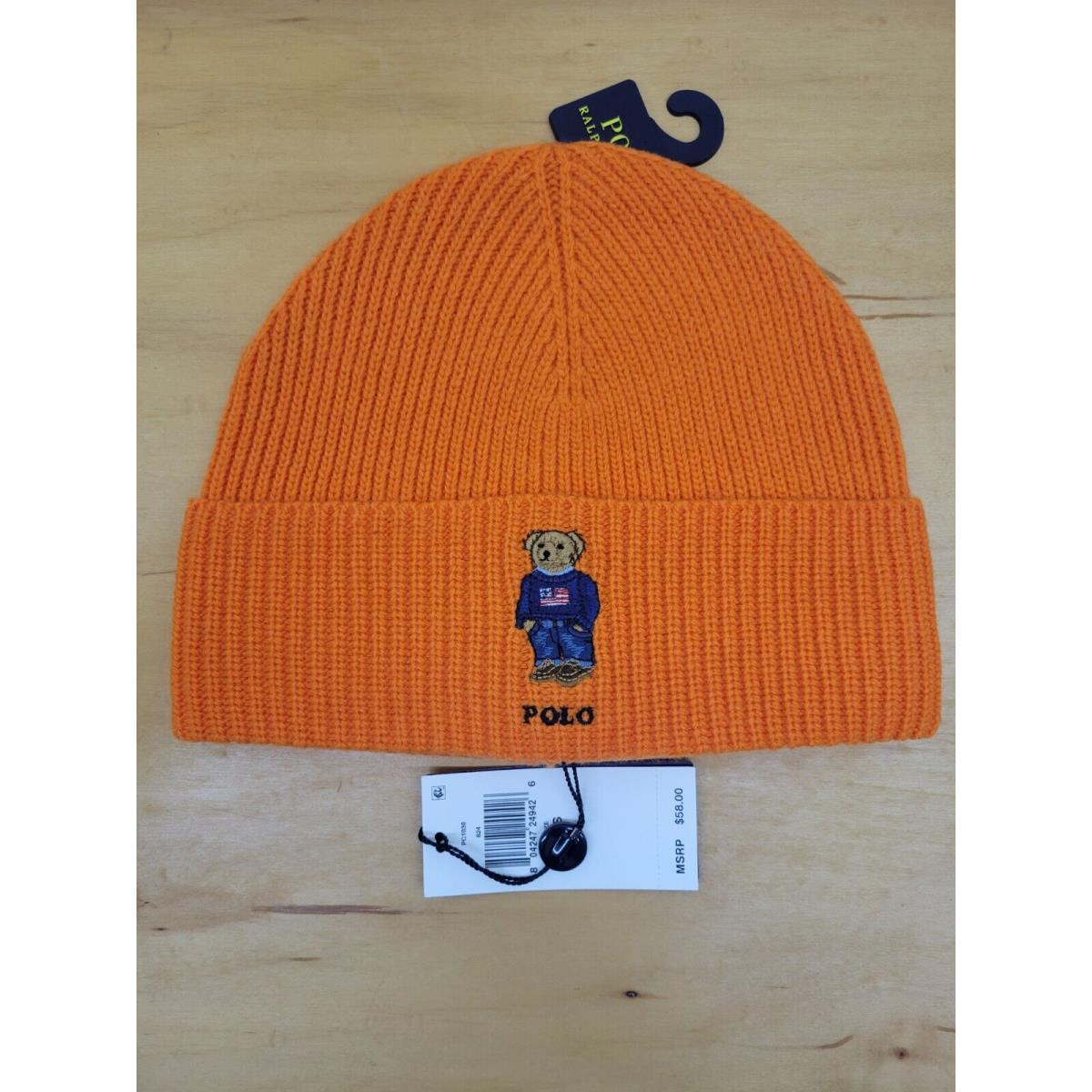 Polo Ralph Lauren Men`s Knit Polo Bear Beanie Hat Watch Ski Cap