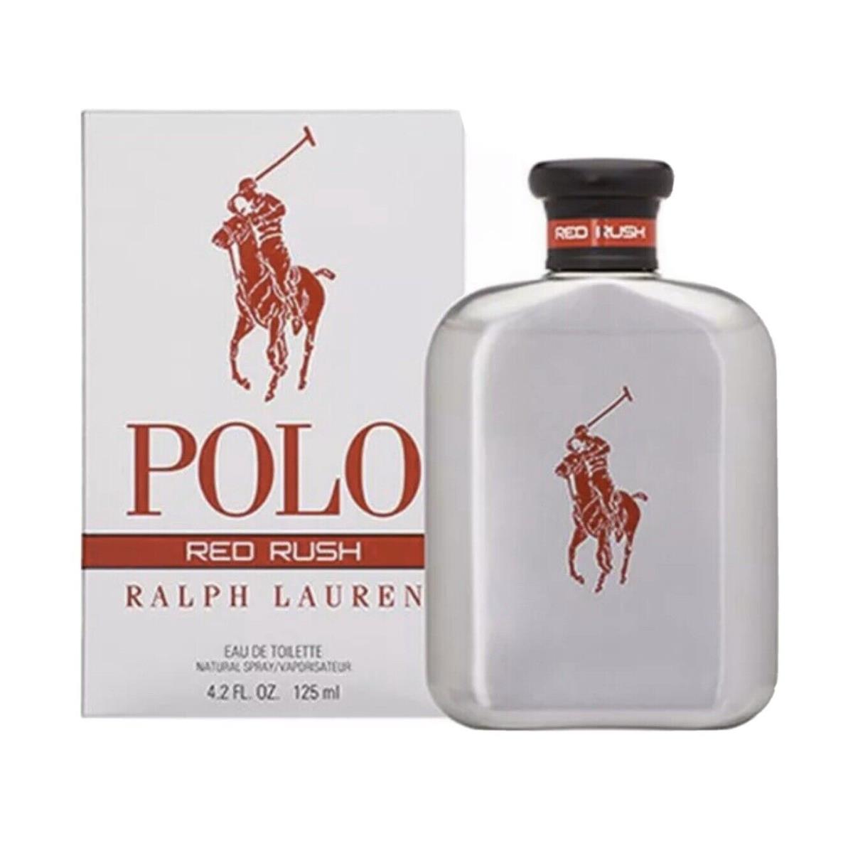 Polo Red Rush Ralph Lauren Men Cologne 4.2 OZ Edt Spray