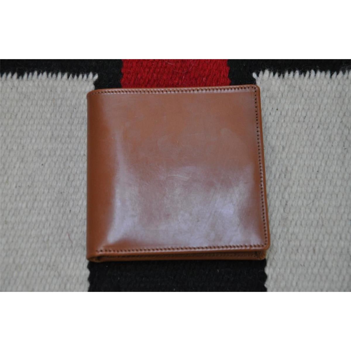 Ralph Lauren Rrl Hand Made in England Saddle Bridle Leather Bifold Wallet