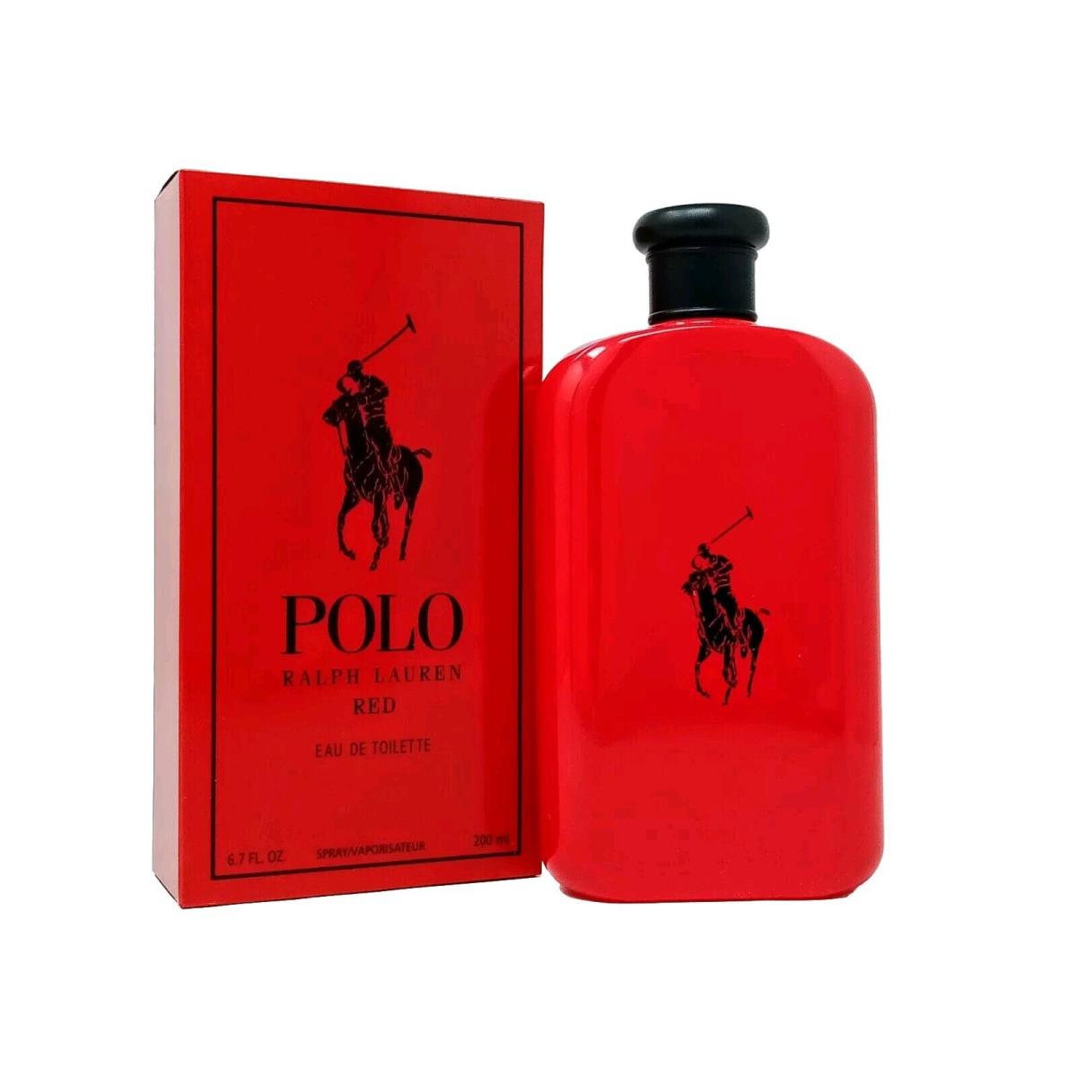 Ralph Lauren Polo Red Men`s Edt 6.7 oz 200 ml Intense Cologne