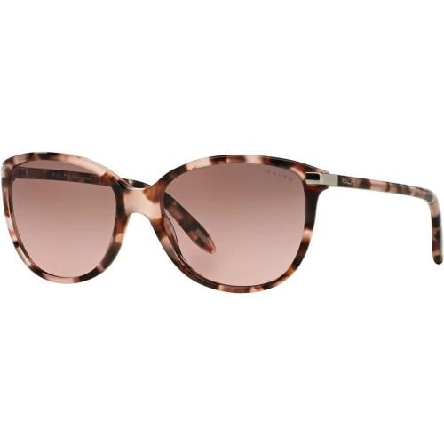 Ralph Lauren Women`s Ra5160 Cat Eye Sunglasses Shiny Pink Tortoise