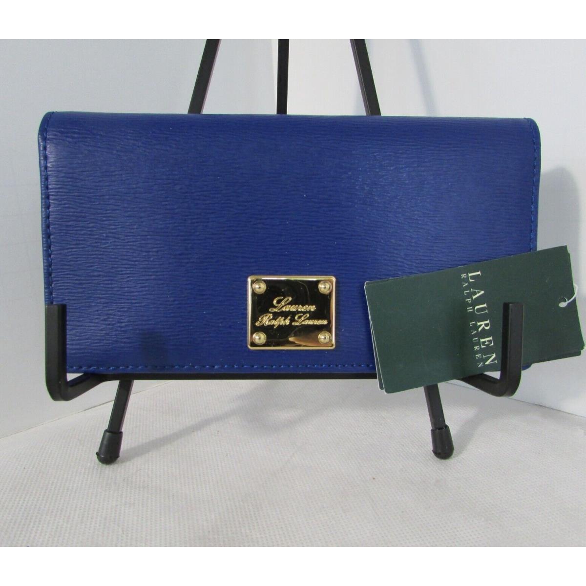 Ralph Lauren Slim Wallet RL Sloan Street Royal Blue