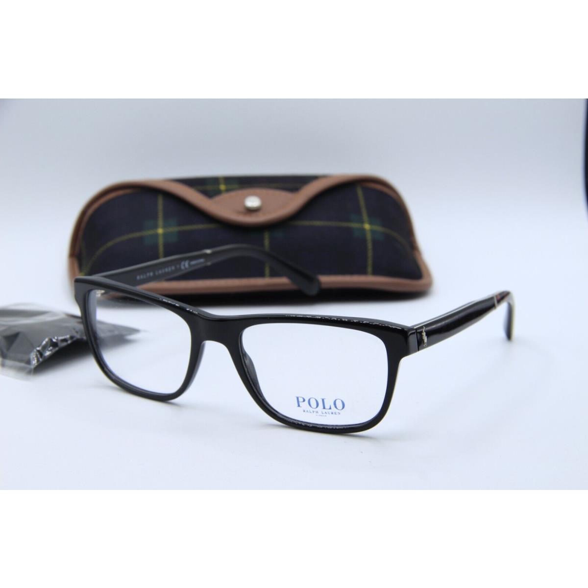 Polo Ralph Lauren PH 2168 5001 Black Brown Frames Eyeglasses 56-19