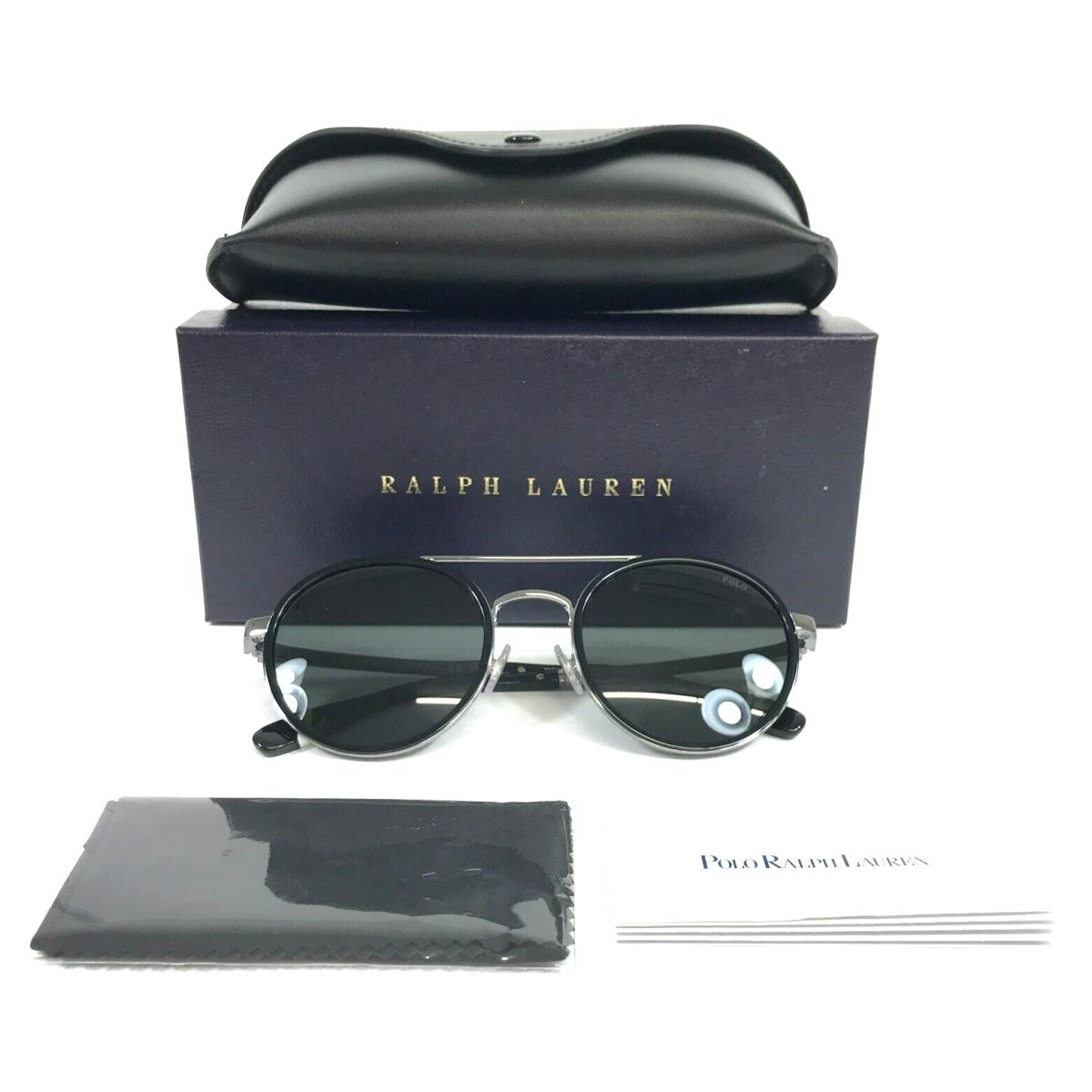 Polo Ralph Lauren Sunglasses PH3150 9216/87 Black Gunmetal with Dark Gray Lenses