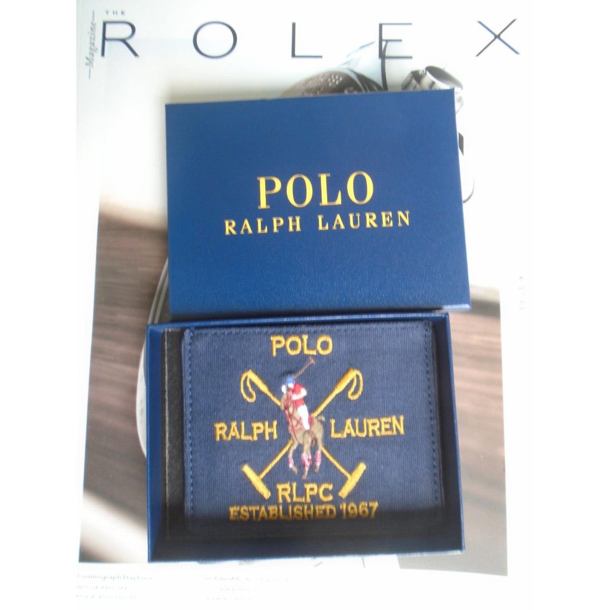 Ralph Lauren Polo Preppy Plaid Big Pony Mallet Crest Slim Wallet Card Case Rlpc