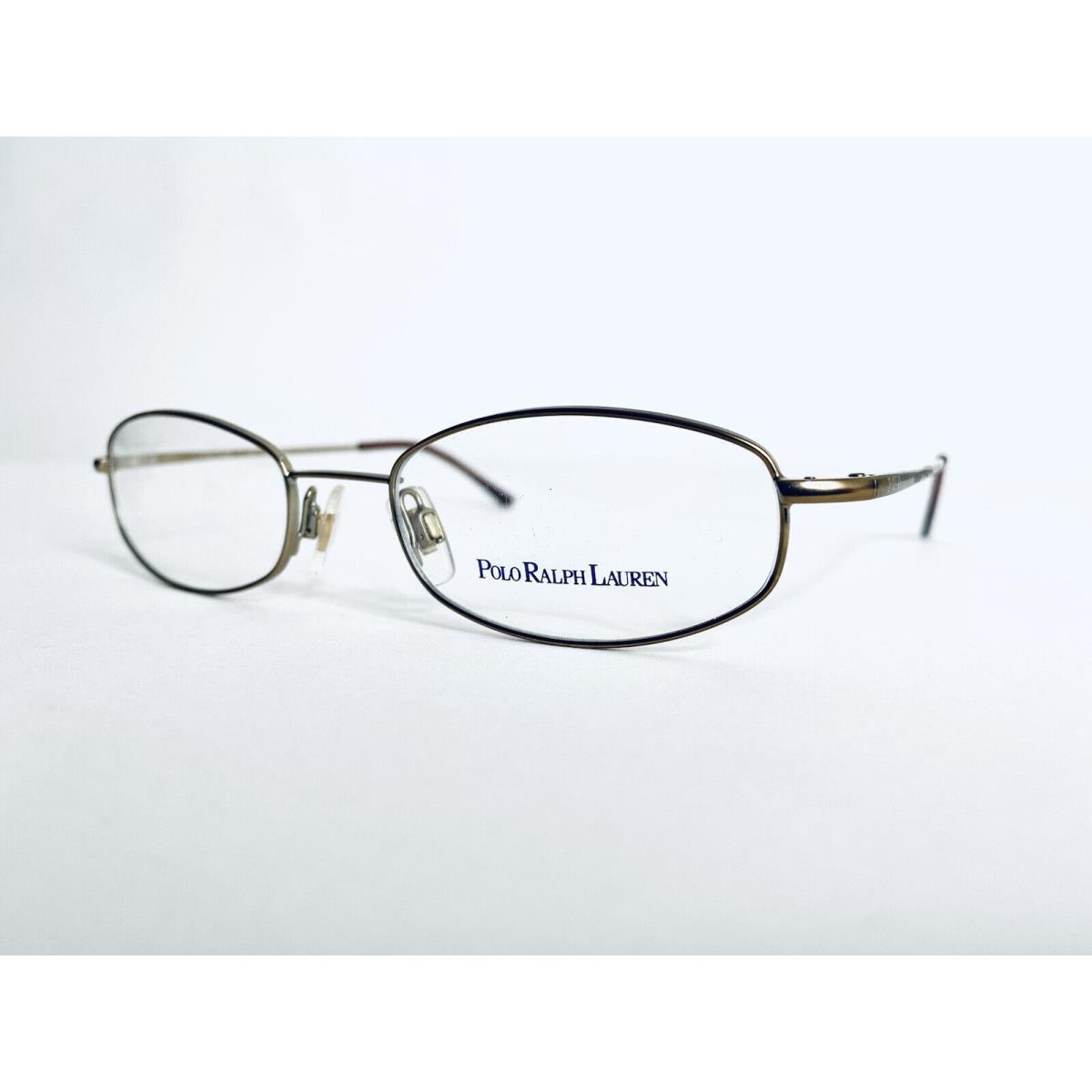 Polo Ralph Lauren Gold Metal Oval Rectangular Glasses Polo 1005 50 19 140