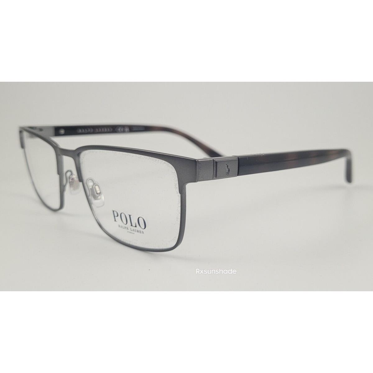 Ralph Lauren Polo Eyeglasses PH 1222 Color 9307 Dark Gunmetal Size 56 Large