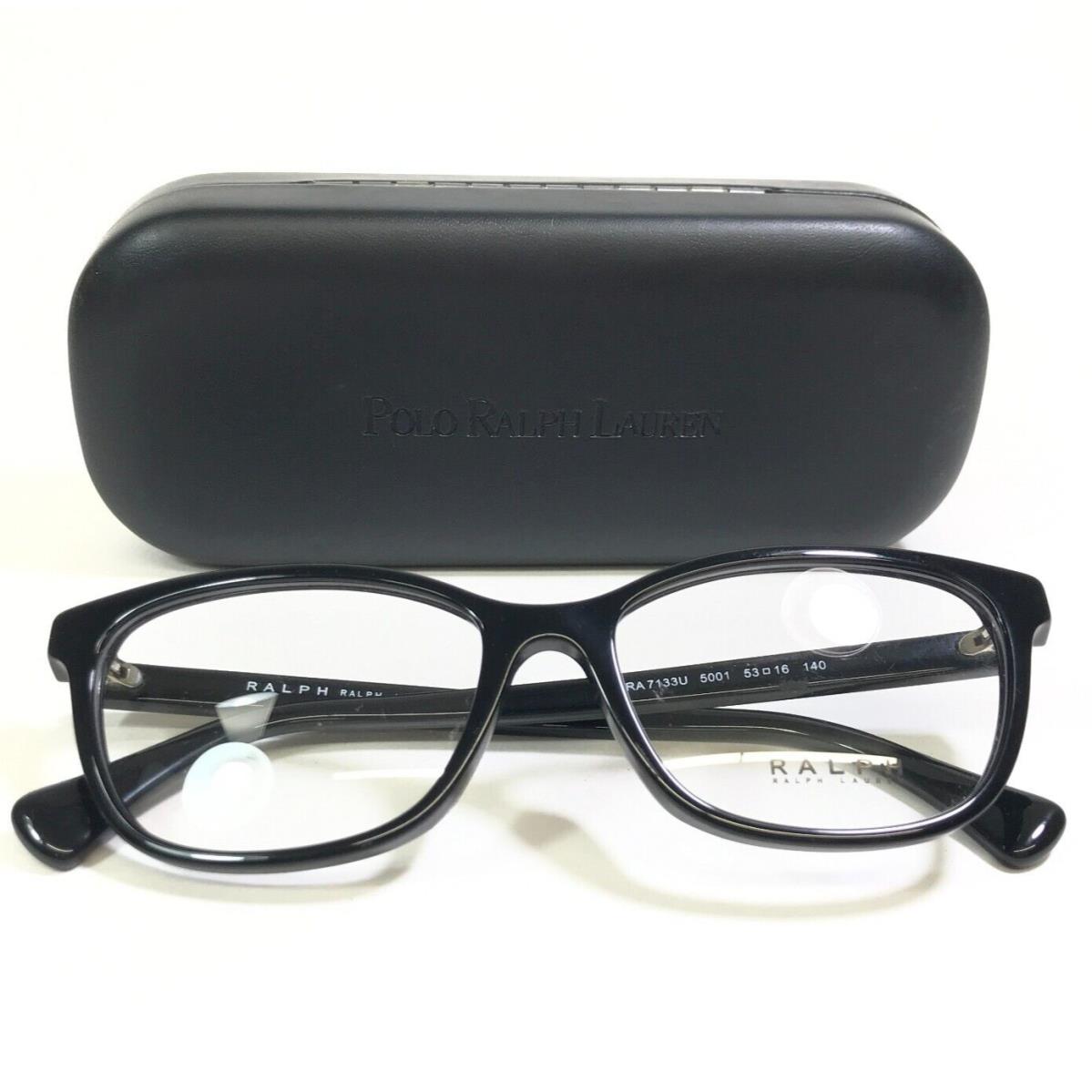 Ralph Lauren Eyeglasses Frames RA7133U 5001 Black Square Full Rim 53-16-140