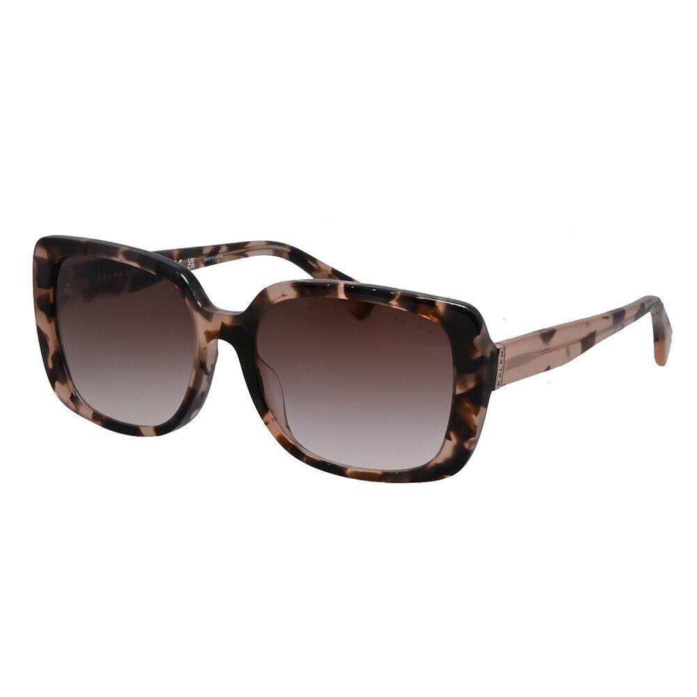 Ralph Lauren RA 5298U 605813 Shiny Pink Havana Plastic Sunglasses Brown