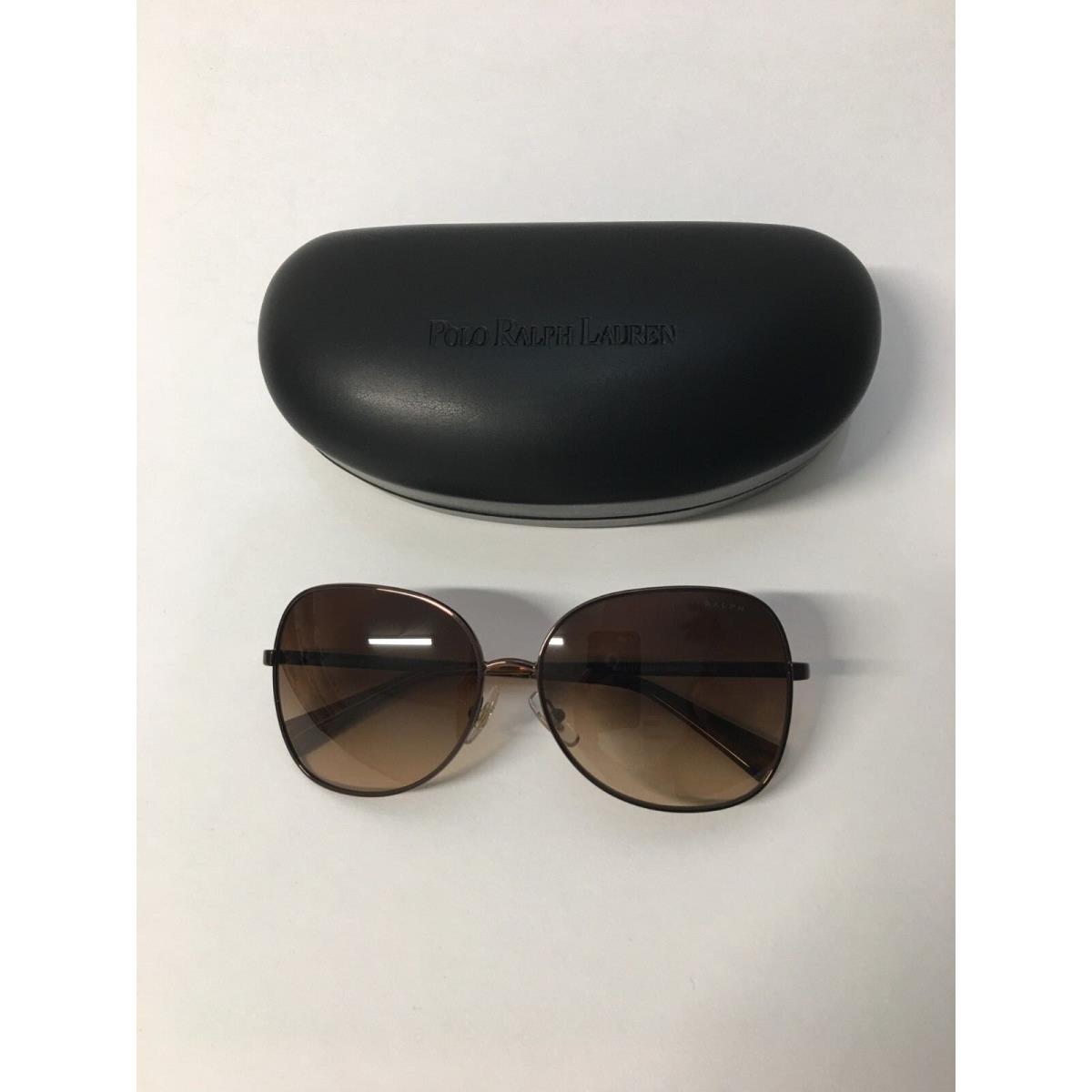 100 % Ralph Lauren RL4111 304213 Sunglasses Shiny Brown Metal 59m