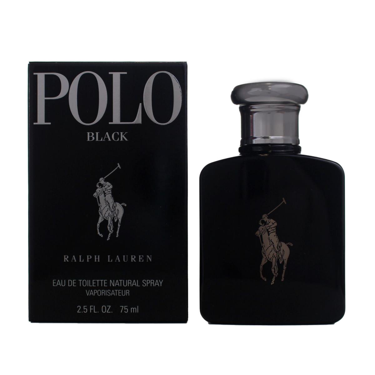 Ralph Lauren Polo Black Eau De Toilette Spray 2.5 Oz / 75 Ml