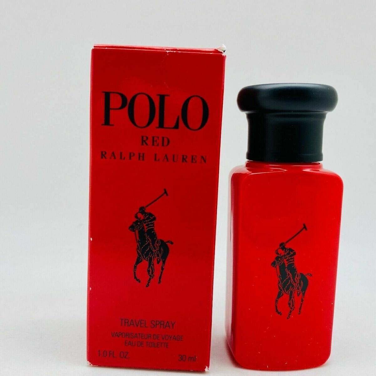 Ralph Lauren Polo Red Men`s Edt Eau de Toilette Travel Spray -1fl oz/30 ml