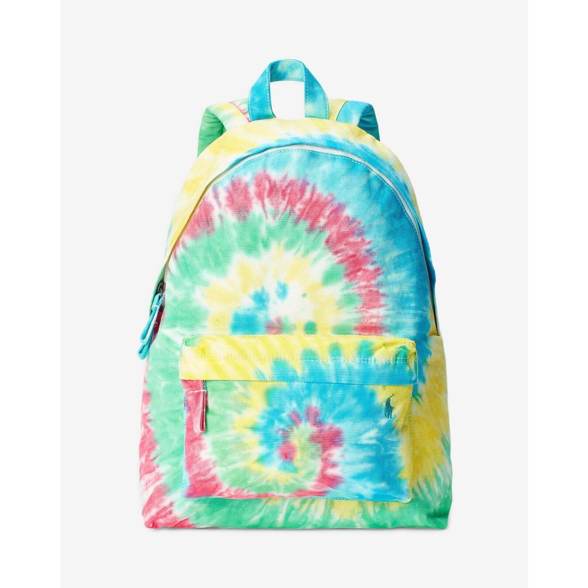 Polo Ralph Lauren Canvas Tie Dye Backpack Back School Adult Bookbag