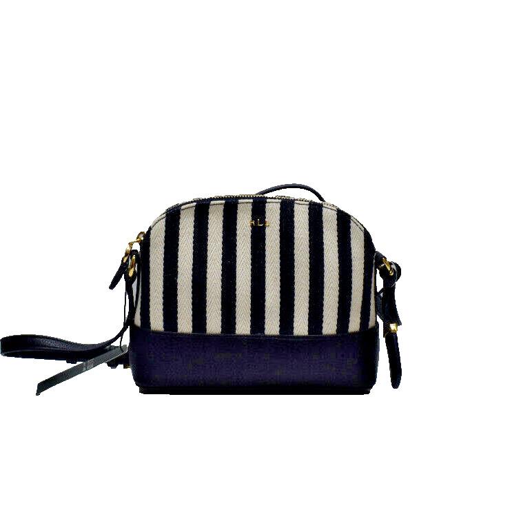 Lauren Ralph Lauren Stride Dome Crossbody Handbag Navy Ivory