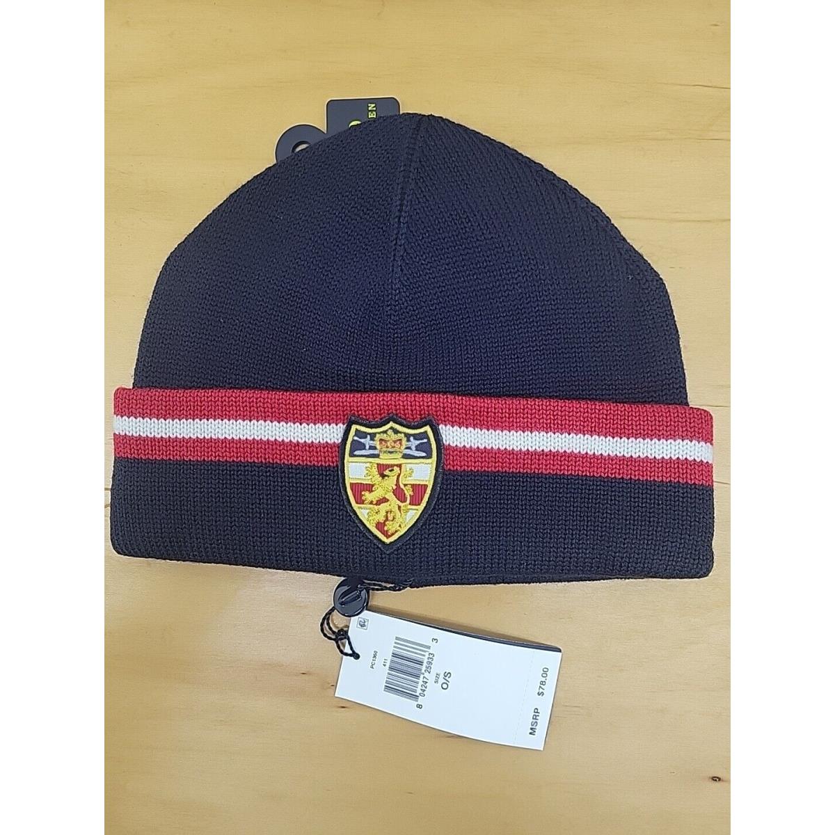 Polo Ralph Lauren Men`s Knit Polo Crest Beanie Hat Watch Ski Cap Navy