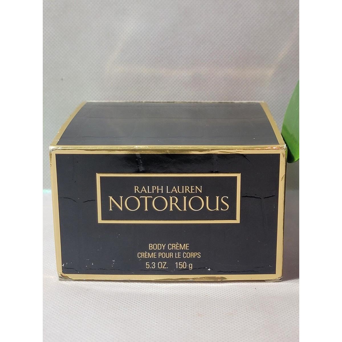 Ralph Lauren Notorious Body Creme 5.3oz Unsealed Boxed 5.3oz