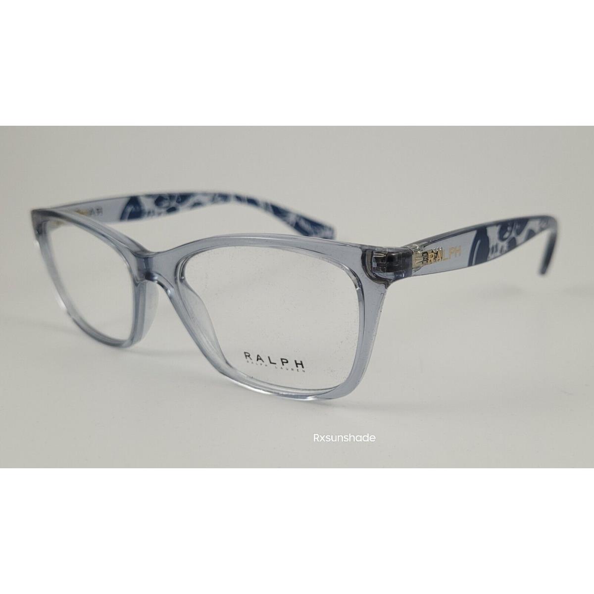 Ralph Lauren Eyeglasses RA 7071 Color 6136 Transparent Blue Size 52 Cat Eye