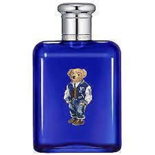 Ralph Lauren Polo Blue For Men Eau de Toilette Spray Bear Edition 4.2 oz