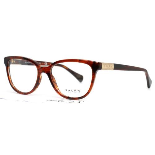 Ralph Lauren RA7082 1625 Brown Womens Oval Full Rim Eyeglasses 51-16-140 B:39