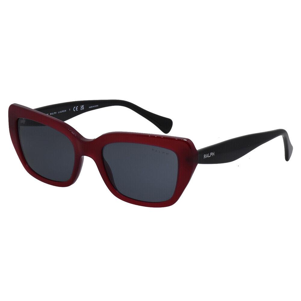 Ralph Lauren RA 5292 592187 Shiny Opal Red Plastic Sunglasses Grey Lens