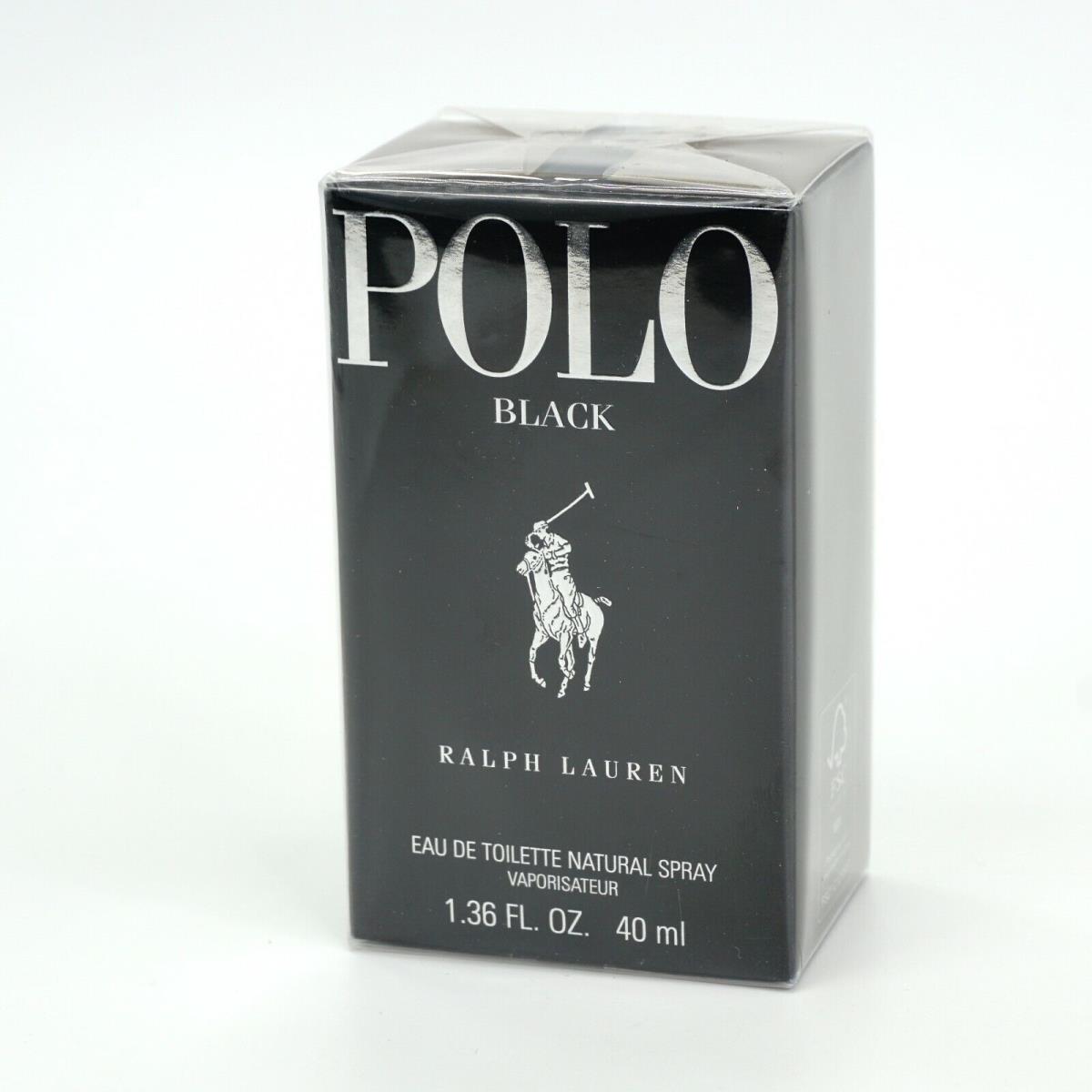 Polo Ralph Lauren Black Eau De Toilette Spray 1.36 Fl Oz. Full