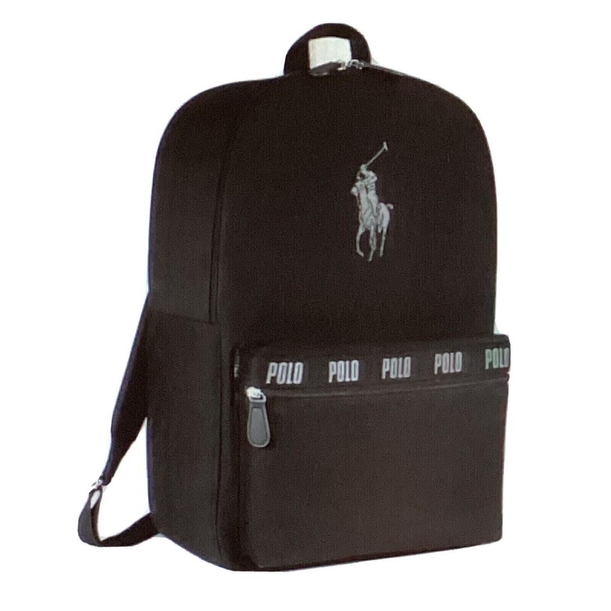 Polo Ralph Lauren Black Logo Backpack