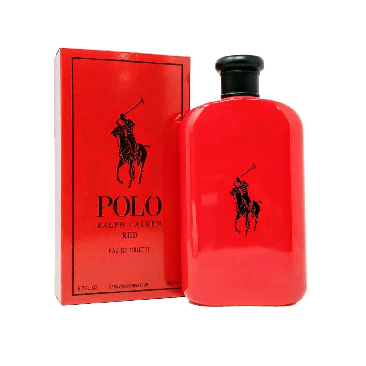 Ralph Lauren Polo Red Edt 6.7 oz 200 ml Energetic Men`s Cologne