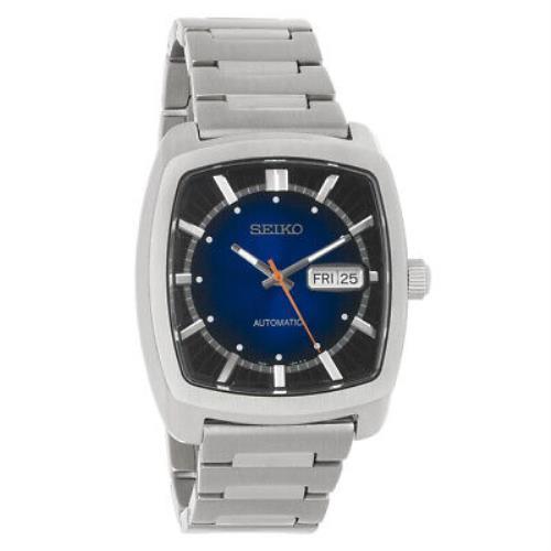 Seiko Recraft Automatic Mens Blue Day/date Dial Stainless Steel Watch SNKP23