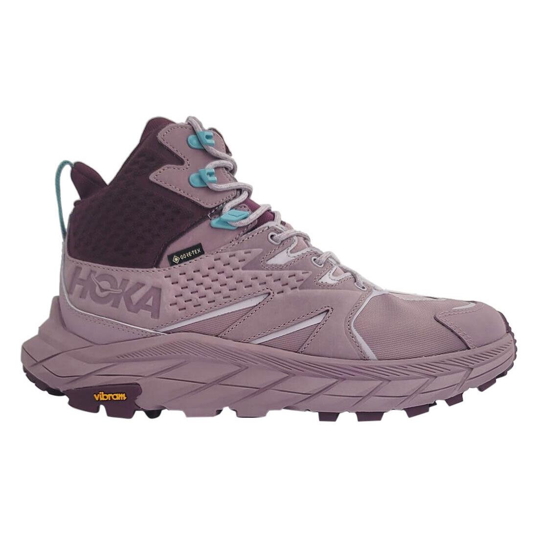 Hoka One One Anacapa Mid Gtx Womens Shoes - Elderberry/Grape Wine, Main: Red