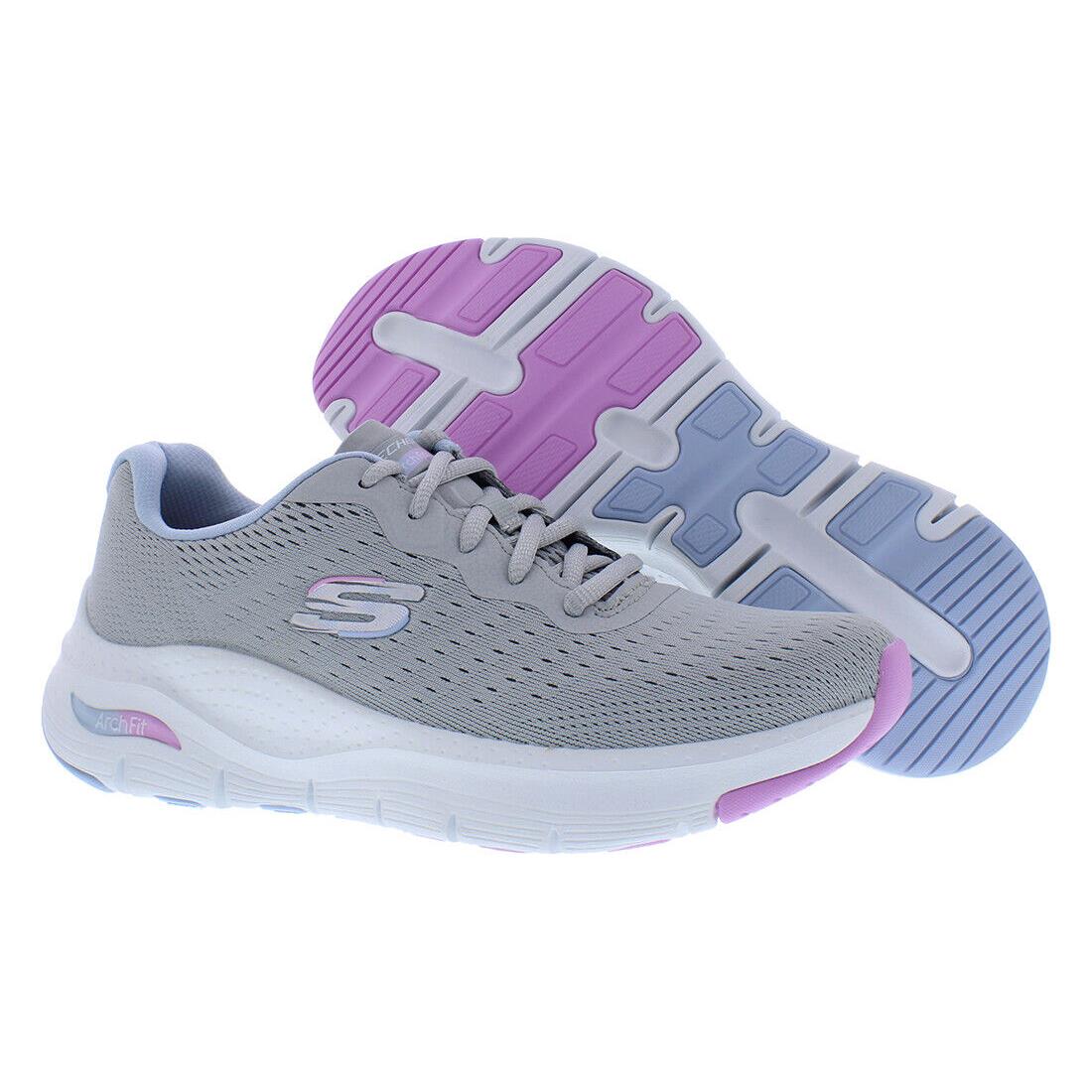 Skechers Arch Fit Infinity Cool Womens Shoes - Grey/Multi-Colored, Main: Grey