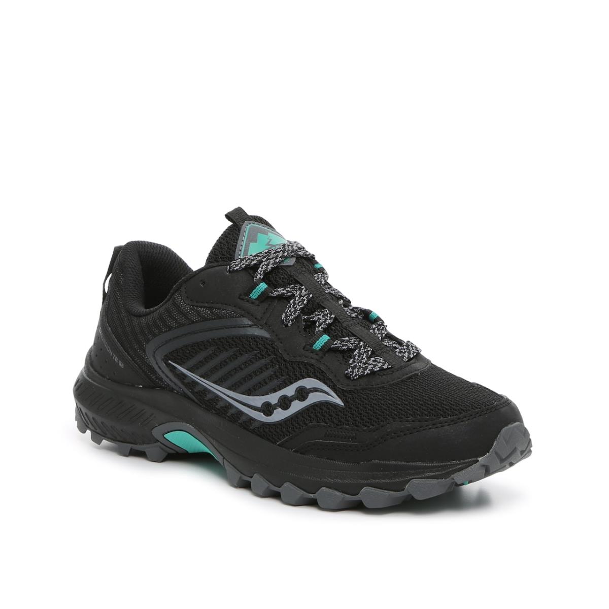 Woman`s Athletic Saucony Excursion TR15 Trail Running Shoe - Black