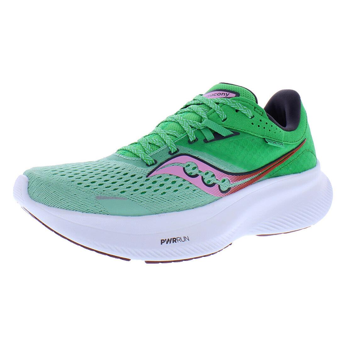 Saucony Ride 16 Womens Shoes - Sprig/Peony, Full: Sprig/Peony