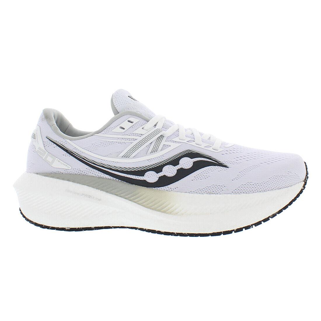 Saucony Triumph 20 Mens Shoes - White/Black, Full: White/Black